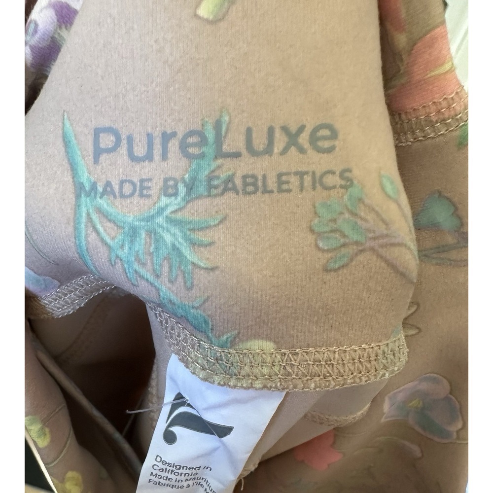 2 pairs* Fabletics PureLuxe Floral & Motion365+ Pink Leggings Bundle NWT Size S - Picture 6 of 12
